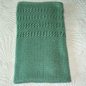 Handmade Knitted baby blanket. Made with lots of love.  Approx.  24 X 34 inches